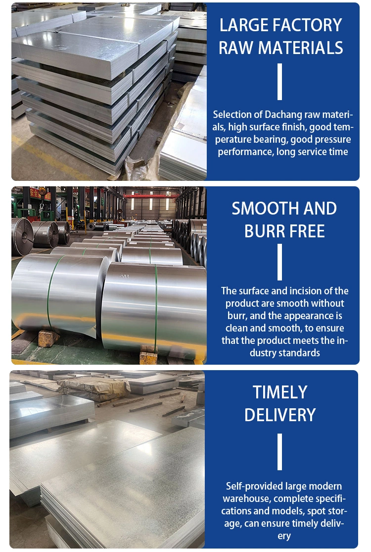 Cold/Hot Rolled Gi ASTM Dx51d Dx52D Dx53D DC51D +Az40 80 100 120 150 275 S350gd S550gd G350 G550 SPCC SGCC Hot-DIP Galvanized Steel Sheet/Al-Mg-Zn Coil/Strip